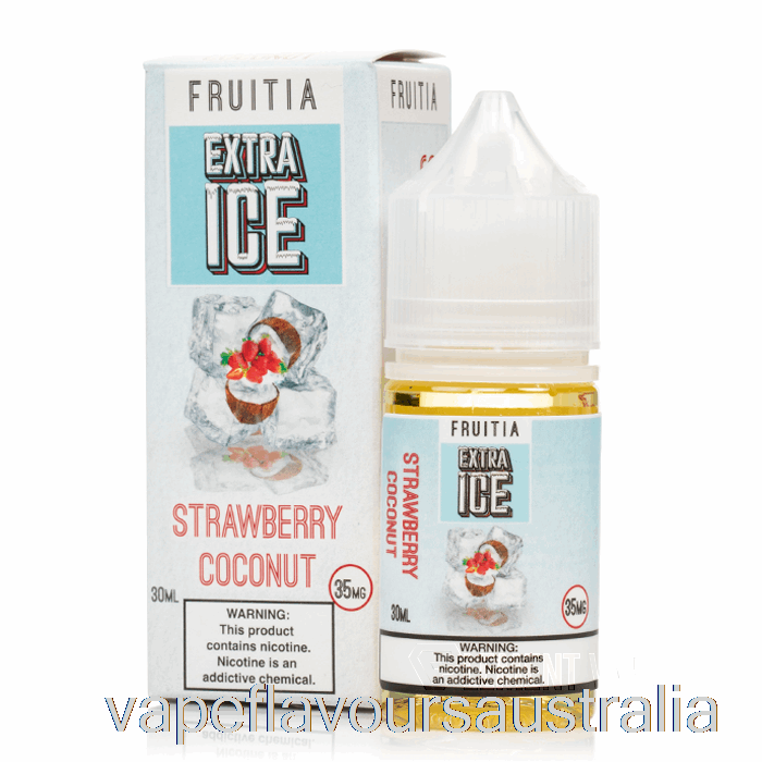 Vape Australia Strawberry Coconut - Extra Ice - Fruitia Salts - 30mL 50mg